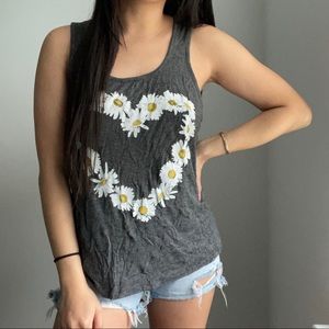 Floral Heart Tank Top